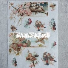 Rice paper for decoupage BIRDS