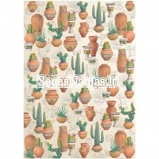Rice paper for decoupage CACTUS