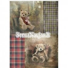 Rice paper for decoupage, scrapbooking TEDDY BEAR