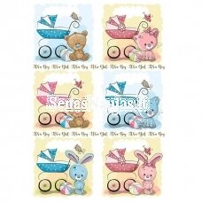Printed rice paper BABY STROLLERS