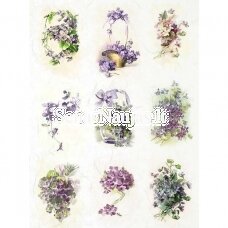 Rice paper SPRING FLOWERS, 1 piece