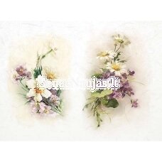 Rice paper SPRING FLOWERS, 1 piece