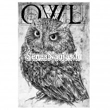 Printed rice paper OWL