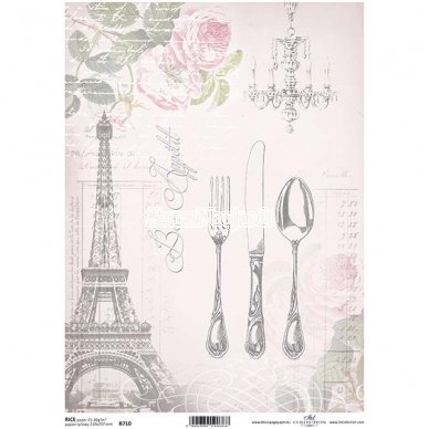 Rice paper for decoupage EIFFEL TOWER