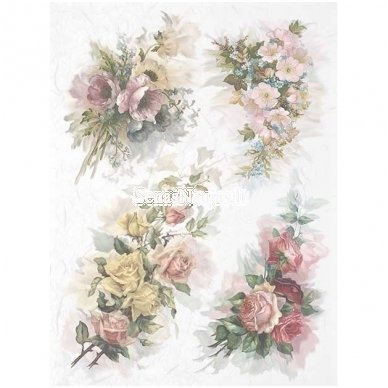 Rice paper for decoupage, scrapbooking ROSES