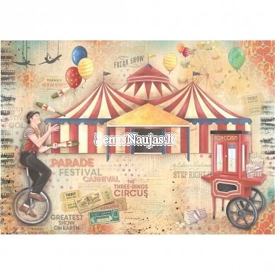 Rice paper for decoupage CIRCUS