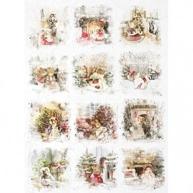 Rice paper for decoupage CUTE MICE 2