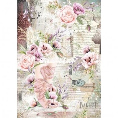 Rice paper for decoupage, scrapbooking ON TIPTOE