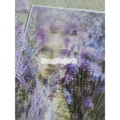 Rice paper for decoupage, scrapbooking FEMALE FACE 1