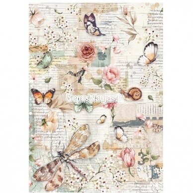 Rice paper for decoupage, scrapbooking NATURE IN LOVE