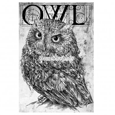 Printed rice paper OWL
