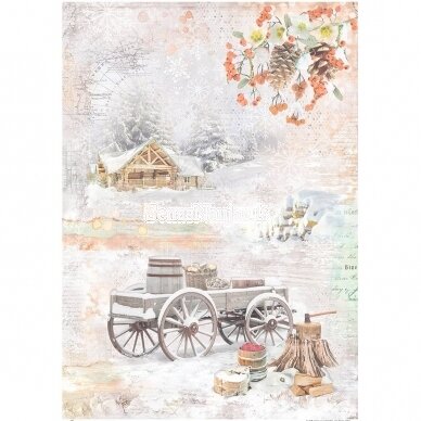 Rice paper for decoupage WINTER