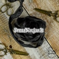 Old-style satin ribbon (black color)