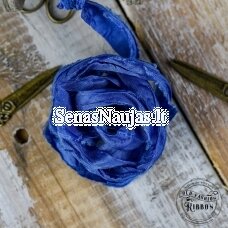 Old-style satin ribbon (blue color)