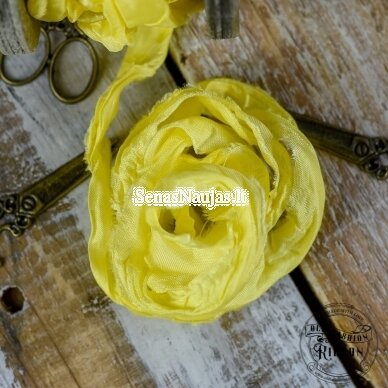 Old-style satin ribbon (yellow color)