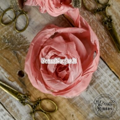 Old-style satin ribbon (powder pink color)