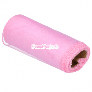 Plain organza, pink color
