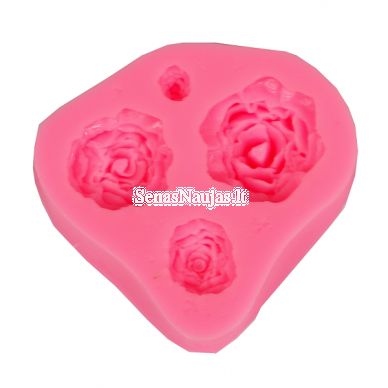 Silicone flexible mold 4 ROSES