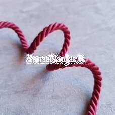 Thick decorative cord, light maroon color