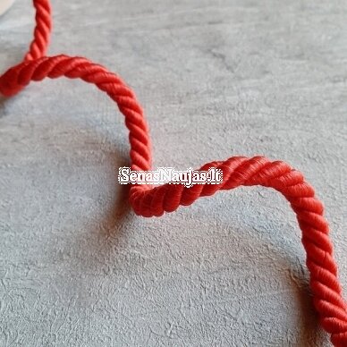Thick decorative cord, red color