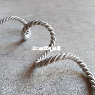 Thick decorative cord, silver color