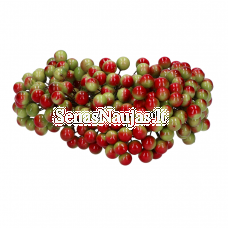 Green-red color artificial berry-balls, 40 pieces