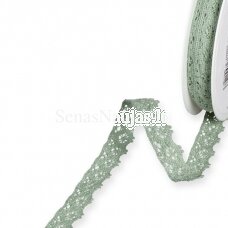 Jade color crochet lace